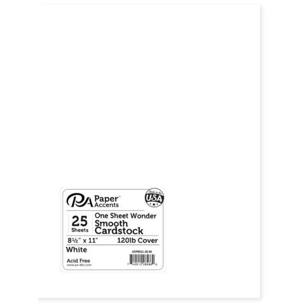 white cardstock